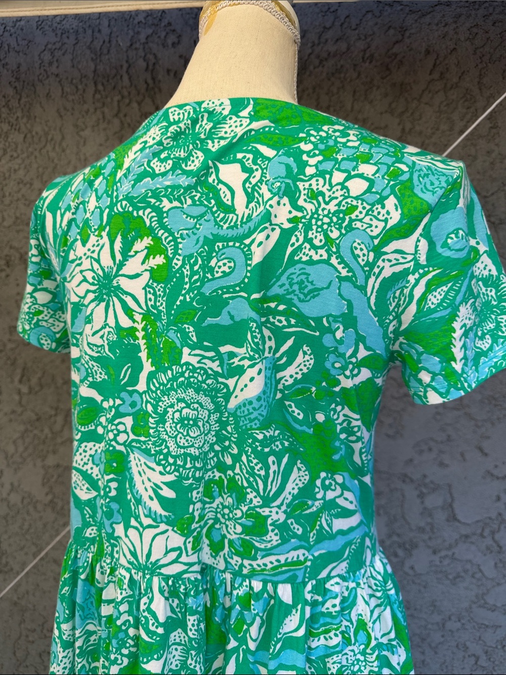 Lilly Pulitzer Tiered T-Shirt Dress Geanna Style 010343 Cotton Small NWOT - Picture 11 of 12